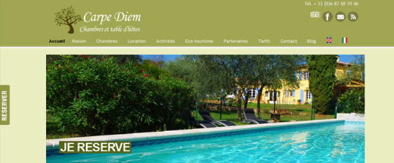 site internet chambres provence
